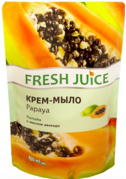 Крем-мыло Fresh Juice дой-пак Papaya, 460 мл 